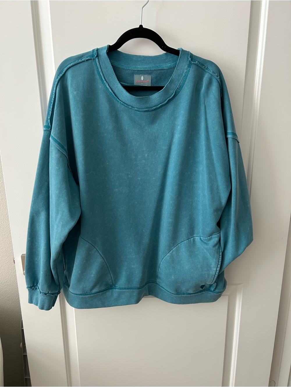 We The Free Teal Pullover Sweatshirt
